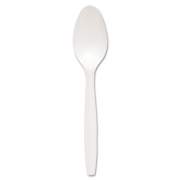 Dart Regal Mediumweight Cutlery, Full-Size, Teaspoon, White, 1000/Carton (S6SW)