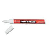 AbilityOne 7520012074159 SKILCRAFT Paint Marker, Fine Bullet Tip, White, Dozen