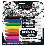 Sharpie Stained Fabric Markers, Medium Brush Tip, Assorted Colors, 8/Pack (1779005)