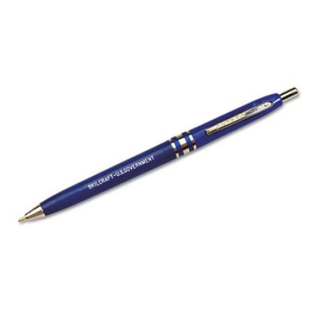 AbilityOne 7520013322833 SKILCRAFT U.S. Government Ballpoint Pen, Retractable, Medium 1 mm, Blue Ink, Blue Barrel, Dozen