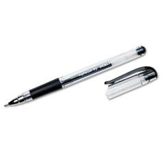 AbilityOne 7520014845250 SKILCRAFT AlphaElite Gel Pen, Stick, Medium 0.7 mm, Black Ink, Clear Barrel, Dozen