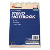AbilityOne 7530002237939 SKILCRAFT Executive Steno Notepad, Gregg Rule, 80 White 6 x 9 Sheets, 12/Pack