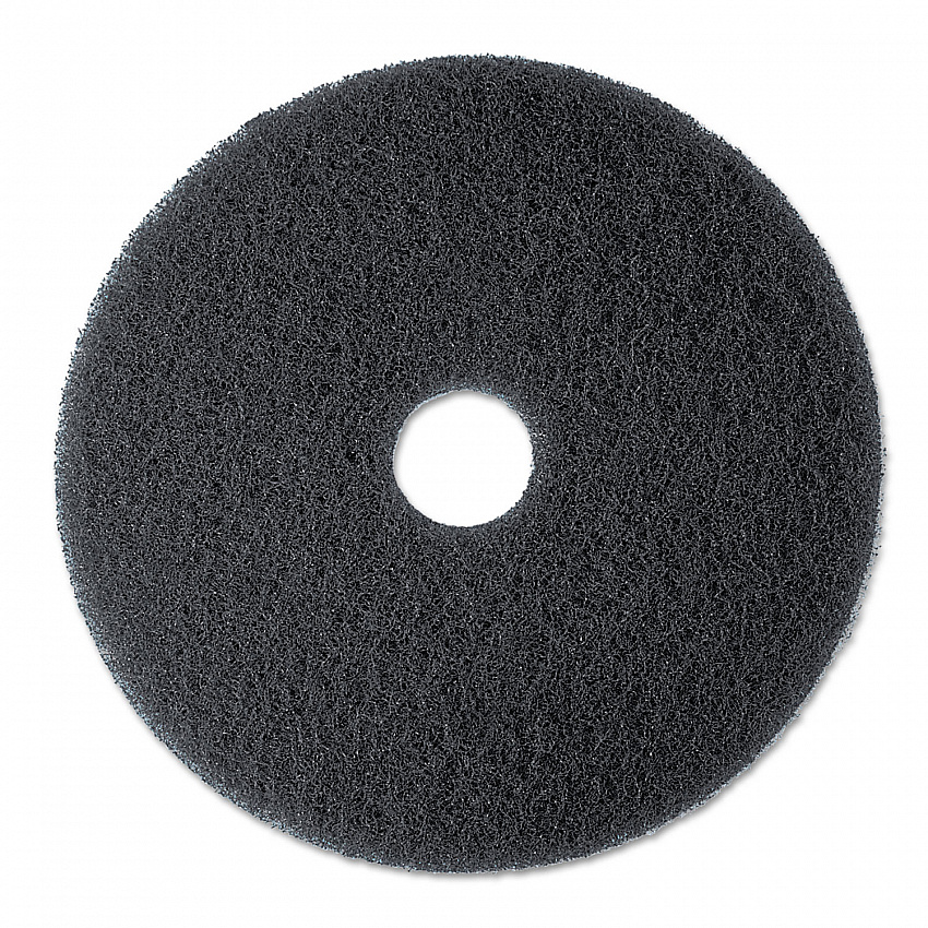 Low-Speed Stripper Floor Pad 7200, 13" Diameter, Black, 5/Carton (08375)