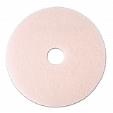 Ultra High-Speed Eraser Floor Burnishing Pad 3600, 20" Diameter, Pink, 5/Carton (25858)