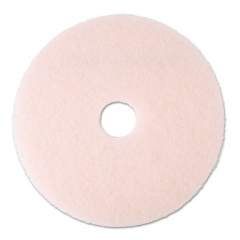 3M Ultra High-Speed Eraser Floor Burnishing Pad 3600, 20" Diameter, Pink, 5/Carton (25858)