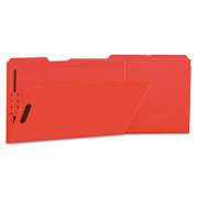 Universal Deluxe Reinforced Top Tab Folders with Two Fasteners, 1/3-Cut Tabs, Legal Size, Red, 50/Box (13527)