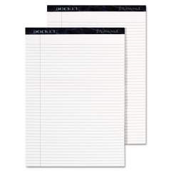 TOPS Docket Diamond Ruled Pads, Wide/Legal Rule, 50 White 8.5 x 11.75 Sheets, 2/Box (63975)