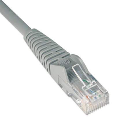 Tripp Lite Cat6 Gigabit Snagless Molded Patch Cable, RJ45 (M/M), 1 ft., Gray (N201001GY)