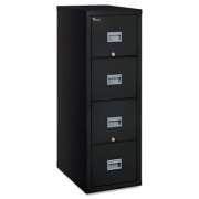 Patriot by FireKing Insulated Fire File, 1-Hour Fire Protection, 4 Legal/Letter File Drawers, Black, 17.75" x 25" x 52.75" (4P1825CBL)