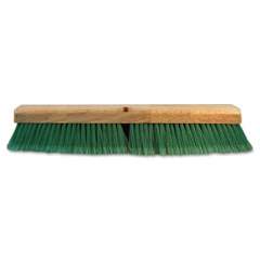 Boardwalk Floor Broom Head, 3" Green Flagged Recycled PET Plastic Bristles, 24" Brush (20724)