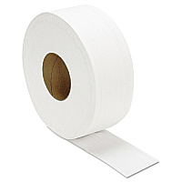JRT Jumbo Bath Tissue, Septic Safe, 2-Ply, 3.3" x 1,000 ft, White, 12 Rolls/Carton (JRT1000)