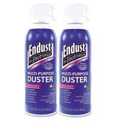 Endust Compressed Air Duster for Electronics, 10 oz Can, 2/Pack (11407)