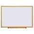 Universal Dry Erase Board, Melamine, 36 x 24, Oak Frame (43619)