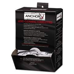 Anchor Brand Lens Cleaning Towelettes, 5 in x 8", White, 100/Box (70AB)