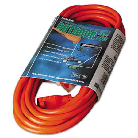 CCI Vinyl Outdoor Extension Cord, 25ft, 13 Amp, Orange (02307)