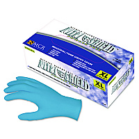 Disposable Nitrile Gloves, Powder-Free, Large, 4 mil Thick, Blue, 100/Box (6015L)
