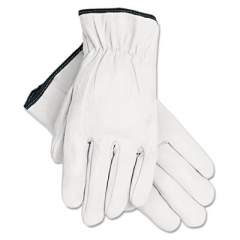 MCR Safety Grain Goatskin Driver Gloves, White, Large, 12 Pairs (3601L)