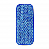 Microfiber Wall/Stair Wet Mopping Pad, 13.75 x 5.5 x 0.5, Blue (Q820BLU)