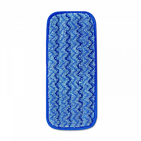 Microfiber Wall/Stair Wet Mopping Pad, 13.75 x 5.5 x 0.5, Blue (Q820BLU)