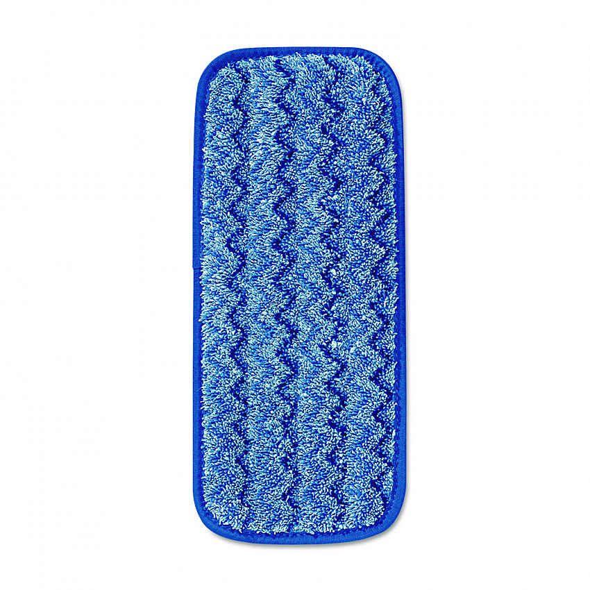 Microfiber Wall/Stair Wet Mopping Pad, 13.75 x 5.5 x 0.5, Blue (Q820BLU)