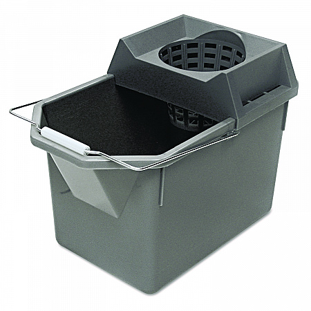 Pail/Strainer Combination, 15 qt, Steel Gray (6194STL)