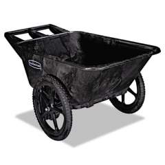 Rubbermaid Commercial Big Wheel Agriculture Cart, 300-lb Capacity, 32.75w x 58d x 28.25h, Black (5642BLA)