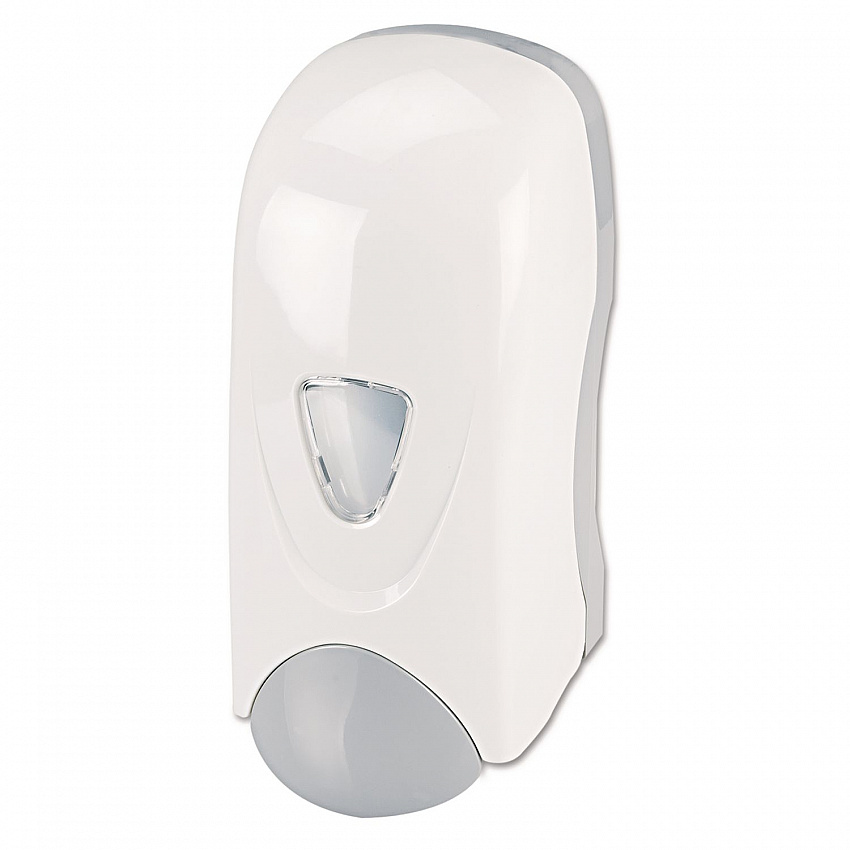 Foam-eeze Bulk Foam Soap Dispenser with Refillable Bottle, 1,000 mL, 4.88 x 4.75 x 11, White/Gray (9325)