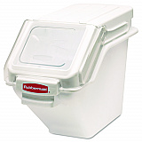 ProSave Shelf Ingredient Bins, 5.4 gal, 11.5 x 23.5 x 16.88, White, Plastic (9G57WHI)