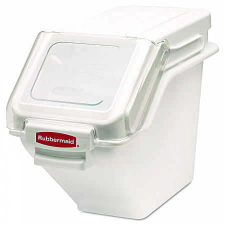 ProSave Shelf Ingredient Bins, 5.4 gal, 11.5 x 23.5 x 16.88, White, Plastic (9G57WHI)