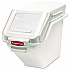 ProSave Shelf Ingredient Bins, 5.4 gal, 11.5 x 23.5 x 16.88, White, Plastic (9G57WHI)