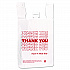 HDPE T-Shirt Bags, Thank You - Have a Nice Day Labeling, Cut-Out Handles, 12
