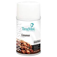 TimeMist 9000 Shot Metered Air Fresheners Refill, Cinnamon, 7.5 oz Aerosol Spray, 4/Carton (1042639)