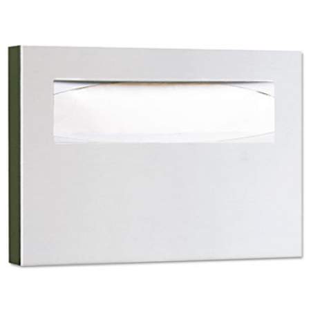 Bobrick Stainless Steel Toilet Seat Cover Dispenser, ClassicSeries, 15.75 x 2 x 11, Satin Finish (221)
