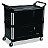 Xtra Equipment Cart, Plastic, 3 Shelves, 300 lb Capacity, 20.75