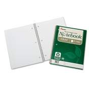 AbilityOne 7530016002025 SKILCRAFT Recycled Notebook, 1 Subject, Medium/College Rule, Green Cover, 11 x 8.5, 100 Sheets, 3/Pack