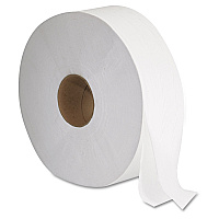 JRT Jumbo Bath Tissue, Septic Safe, 2-Ply, 3.3" x 1,375 ft, White, 6 Rolls/Carton (1513)