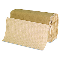 Singlefold Paper Towels, 9 x 9.45, Natural, 250/Pack, 16 Packs/Carton (1507)