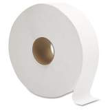 GEN JRT Jumbo Bath Tissue, Septic Safe, 1-Ply, White, 10" dia, 6 Rolls/Carton (1512)