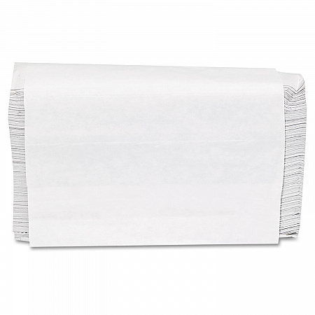 Folded Paper Towels, Multifold, 9 x 9.45, White, 250 Towels/Pack, 16 Packs/Carton (1509)