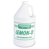 Kess Lemon-D Dishwashing Liquid, Lemon, 1 gal, Bottle, 4/Carton