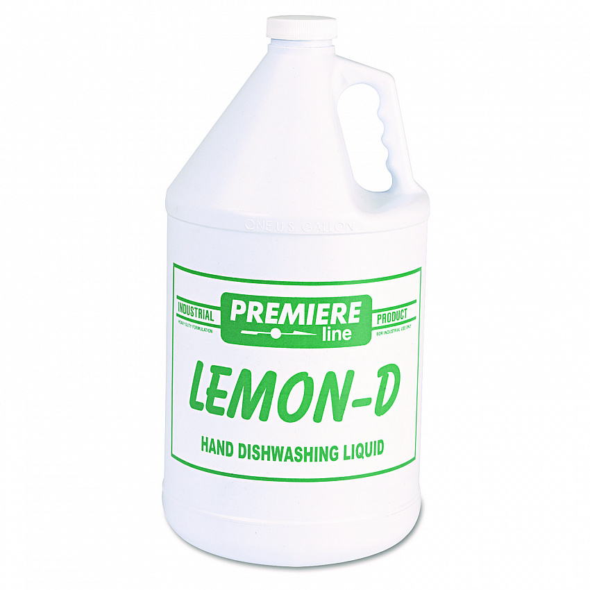 Lemon-D Dishwashing Liquid, Lemon Scent, 1 gal Bottle, 4/Carton (LEMOND)