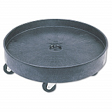 Brute Container Universal Drum Dolly, 500 lb Capacity, 24.38 x 7.13, Black (2650BLA)