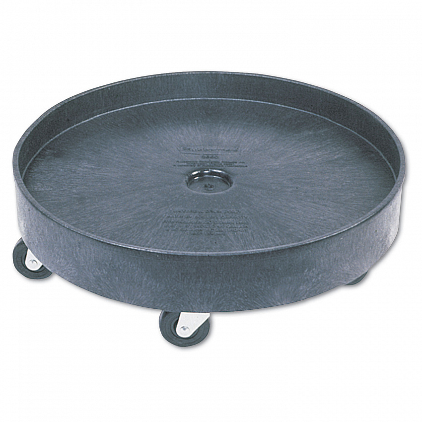 Brute Container Universal Drum Dolly, 500 lb Capacity, 24.38 x 7.13, Black (2650BLA)