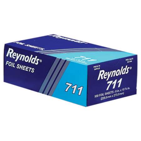 Reynolds Pop-Up Interfolded Aluminum Foil Sheets, 9 x 10.75, Silver, 500/Box, 6 Boxes/Carton (711)