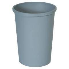 Rubbermaid Commercial Untouchable Waste Container, Round, Plastic, 11 gal, Gray (2947GRA)