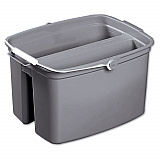 Double Utility Pail, 17 qt, Plastic, Gray (2617GRA)