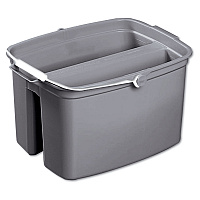 Double Utility Pail, 17 qt, Plastic, Gray (2617GRA)