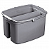 Double Utility Pail, 17 qt, Plastic, Gray (2617GRA)