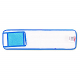 Microfiber Wet Mopping Pad, 24" Long, Split Nylon/Polyester Blend, Blue (Q411BLU)