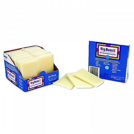 Non-Scratch Scouring Pads, 3.5 x 5.5, Yellow, 24/Carton (V890116)